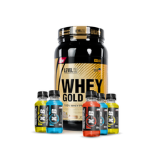 Cargar imagen en el visor de la galería, Whey Gold Pro 2.43lb Proteína Level Pro + REGALOS