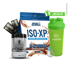 Cargar imagen en el visor de la galería, Pack ISO XP 1kg + Creatina Kevin Levrone 300gr + 02 Sachets SHAABOOM PUMP + Shaker 600mL