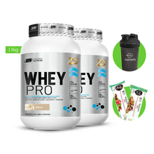 Cargar imagen en el visor de la galería, 2 PROTEINAS WHEY PRO UNIVERSE NUTRITION 1.1KG UN + REGALOS