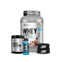 Cargar imagen en el visor de la galería, Promo Proteina Whey Pro UN 1.1kg + Creatina 100% UN 150gr + REGALOS