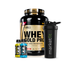 Cargar imagen en el visor de la galería, Whey Gold Pro 5.5lb Proteína Level Pro + REGALOS
