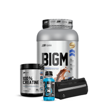 Cargar imagen en el visor de la galería, Promo Ganador de peso BIGM UN 2kg + Creatina 100% UN 150gr + REGALOS