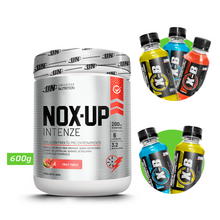 Cargar imagen en el visor de la galería, NOX UP INTENZE 600GR PRE ENTRENO UN + REGALOS