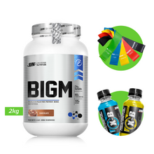 Cargar imagen en el visor de la galería, BIGM 2KG PROTEÍNA PARA GANAR MASA MUSCULAR UN