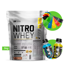 Cargar imagen en el visor de la galería, NITRO WHEY 5KG PROTEÍNA UN + REGALOS