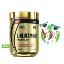 Cargar imagen en el visor de la galería, L-GLUTAMINE MICRONIZED 500GR LEVEL PRO