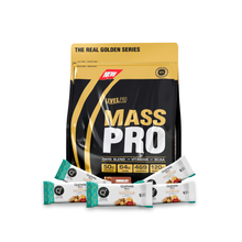 Cargar imagen en el visor de la galería, Mass Pro 3kg Proteína Para Ganar Masa Muscular Level Pro + REGALOS
