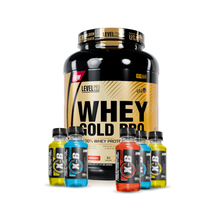 Cargar imagen en el visor de la galería, Whey Gold Pro 5.5lb Proteína Level Pro + REGALOS
