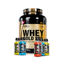 Cargar imagen en el visor de la galería, Whey Gold Pro 5.5lb Proteína Level Pro + REGALOS
