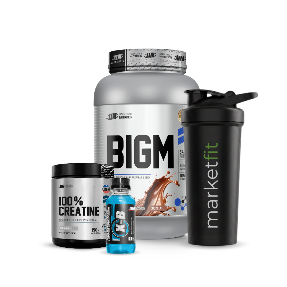 Promo Ganador de peso BIGM UN 2kg + Creatina 100% UN  150gr + REGALOS