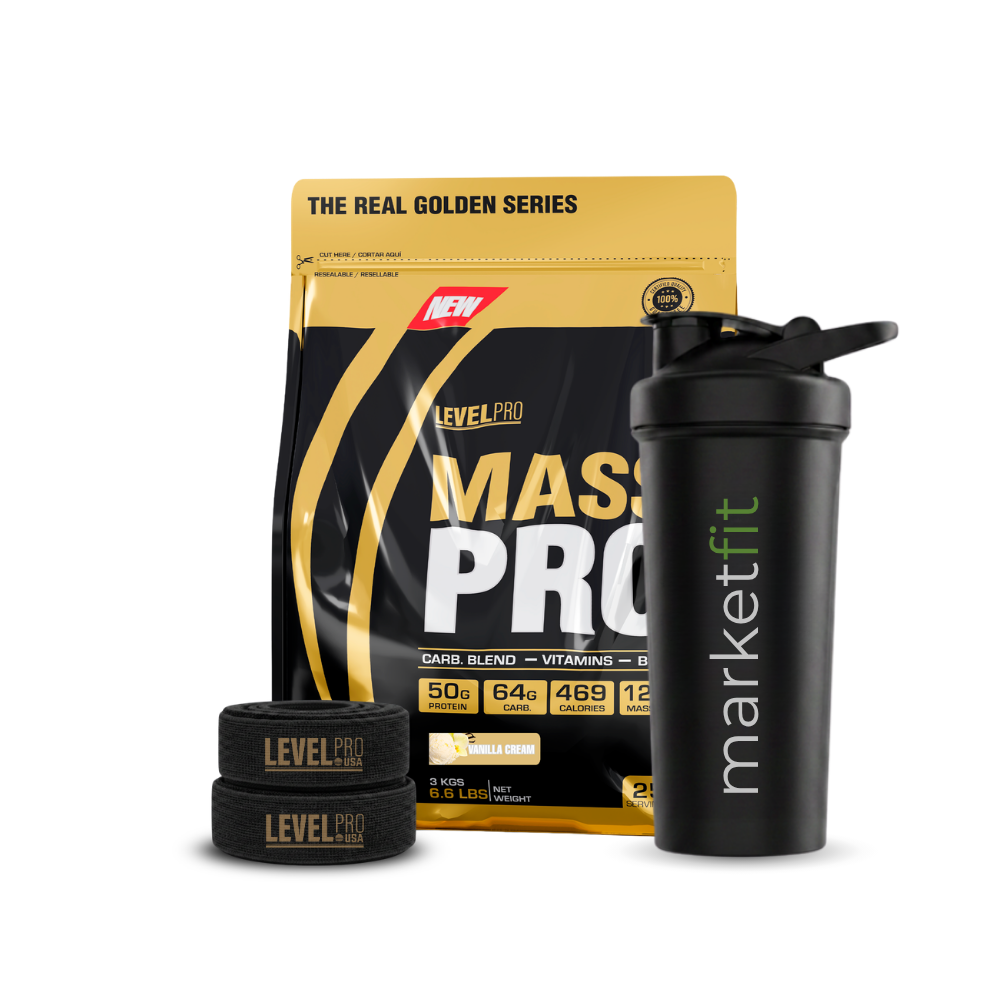 Mass Pro 3kg Proteína Para Ganar Masa Muscular Level Pro + REGALOS