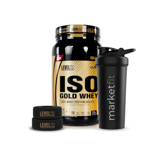Iso Gold Whey 2.43lb Proteína Level Pro + REGALOS