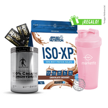 Cargar imagen en el visor de la galería, Pack ISO XP 1kg + Creatina Kevin Levrone 1kg + 02 Sachets SHAABOOM PUMP + Shaker 600mL

