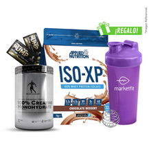 Cargar imagen en el visor de la galería, Pack ISO XP 1kg + Creatina Kevin Levrone 1kg + 02 Sachets SHAABOOM PUMP + Shaker 600mL
