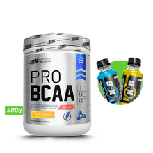 Cargar imagen en el visor de la galería, PRO BCAA 6000 500GR AMINOÁCIDOS UN + REGALOS
