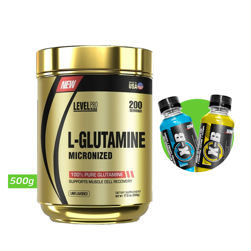 L-GLUTAMINE MICRONIZED 500GR LEVEL PRO