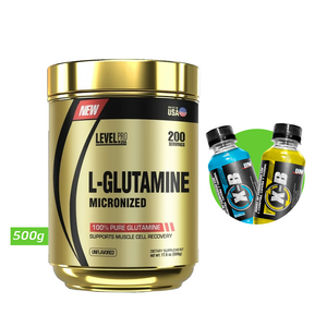 L-GLUTAMINE MICRONIZED 500GR LEVEL PRO