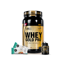 Cargar imagen en el visor de la galería, Whey Gold Pro 2.43lb Proteína Level Pro + REGALOS
