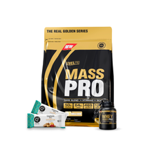 Cargar imagen en el visor de la galería, Mass Pro 3kg Proteína Para Ganar Masa Muscular Level Pro + REGALOS
