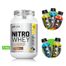 Cargar imagen en el visor de la galería, NITRO WHEY 1.1KG PROTEÍNA UN + REGALOS
