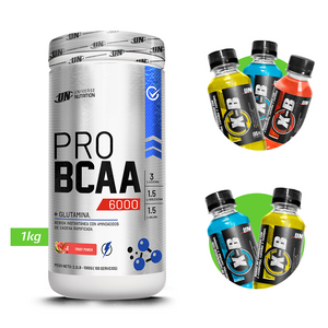 PRO BCAA 1KG AMINOÁCIDOS UN + REGALOS