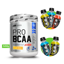 Cargar imagen en el visor de la galería, PRO BCAA 6000 500GR AMINOÁCIDOS UN + REGALOS
