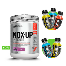 Cargar imagen en el visor de la galería, NOX UP INTENZE 600GR PRE ENTRENO UN + REGALOS
