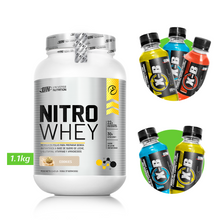 Cargar imagen en el visor de la galería, NITRO WHEY 1.1KG PROTEÍNA UN + REGALOS
