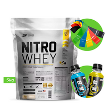 Cargar imagen en el visor de la galería, NITRO WHEY 5KG PROTEÍNA UN + REGALOS
