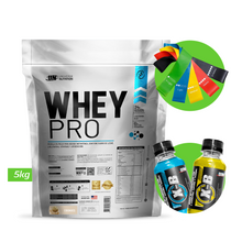 Cargar imagen en el visor de la galería, PROTEÍNA WHEY PRO UNIVERSE NUTRITION 5KG UN + REGALOS

