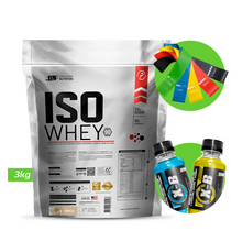 Cargar imagen en el visor de la galería, ISO WHEY 3KG PROTEÍNA UN + REGALOS

