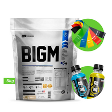 Cargar imagen en el visor de la galería, BIGM 5KG PROTEÍNA PARA GANAR MASA MUSCULAR UN
