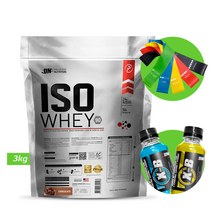 Cargar imagen en el visor de la galería, ISO WHEY 3KG PROTEÍNA UN + REGALOS

