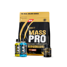 Cargar imagen en el visor de la galería, Mass Pro 3kg Proteína Para Ganar Masa Muscular Level Pro + REGALOS
