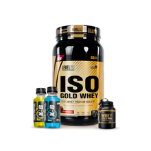Cargar imagen en el visor de la galería, Iso Gold Whey 2.43lb Proteína Level Pro + REGALOS
