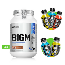 Cargar imagen en el visor de la galería, BIGM 2KG PROTEÍNA PARA GANAR MASA MUSCULAR UN

