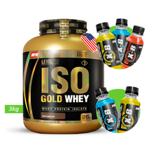 Cargar imagen en el visor de la galería, Iso Gold Whey Level Pro 6.6Lb Con Regalos
