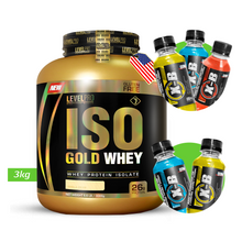 Cargar imagen en el visor de la galería, Iso Gold Whey Level Pro 6.6Lb Con Regalos
