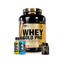 Cargar imagen en el visor de la galería, Whey Gold Pro 5.5lb Proteína Level Pro + REGALOS
