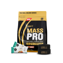 Cargar imagen en el visor de la galería, Mass Pro 3kg Proteína Para Ganar Masa Muscular Level Pro + REGALOS
