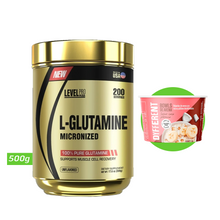Cargar imagen en el visor de la galería, L-GLUTAMINE MICRONIZED 500GR LEVEL PRO
