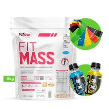 Cargar imagen en el visor de la galería, FIT MASS 5KG GANADOR DE MASA FITFEM + REGALOS
