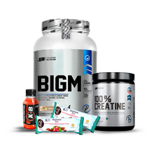 Cargar imagen en el visor de la galería, Promo Ganador de peso BIGM UN 2kg + Creatina 100% UN  250gr + REGALOS
