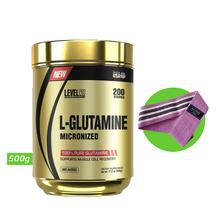 Cargar imagen en el visor de la galería, L-GLUTAMINE MICRONIZED 500GR LEVEL PRO
