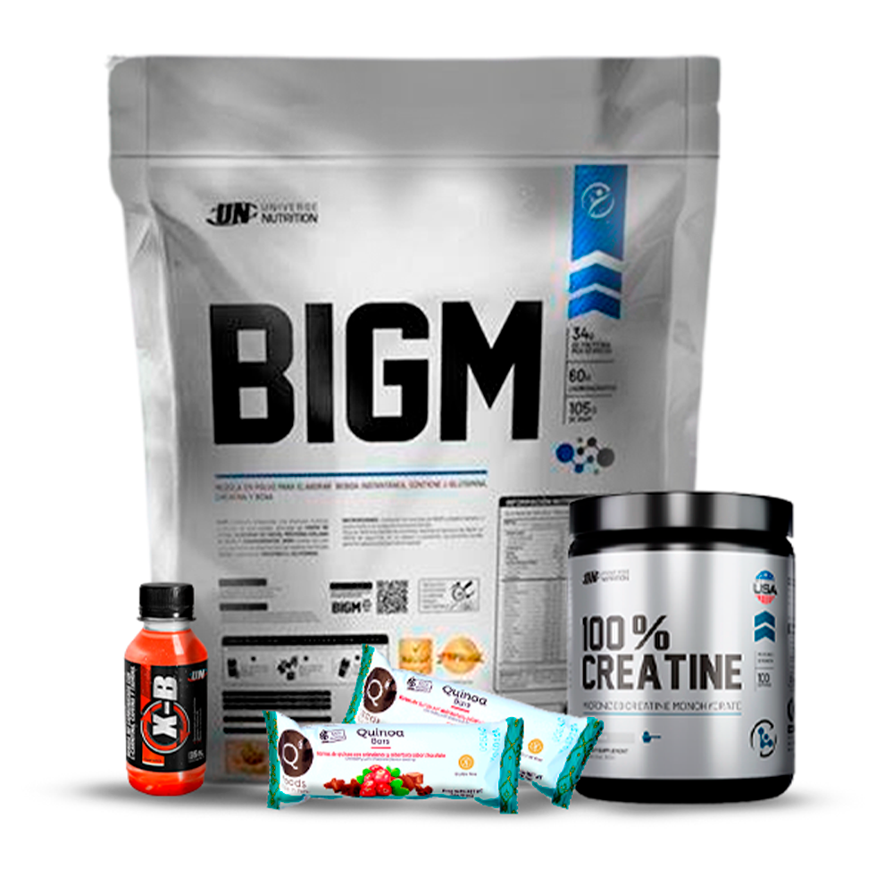 Promo Ganador de peso BIGM UN 5kg + Creatina 100% UN 250gr + REGALOS