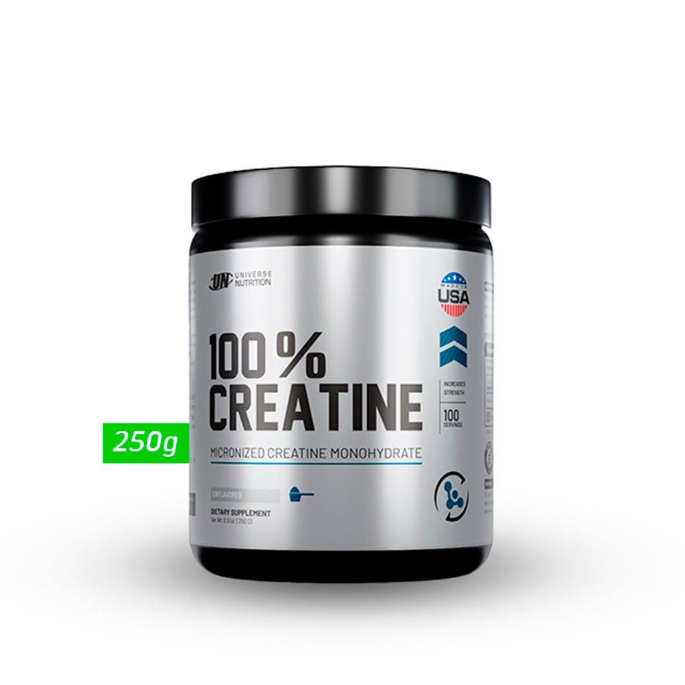 100% CREATINA UNIVERSE NUTRITION 250GR + REGALOS