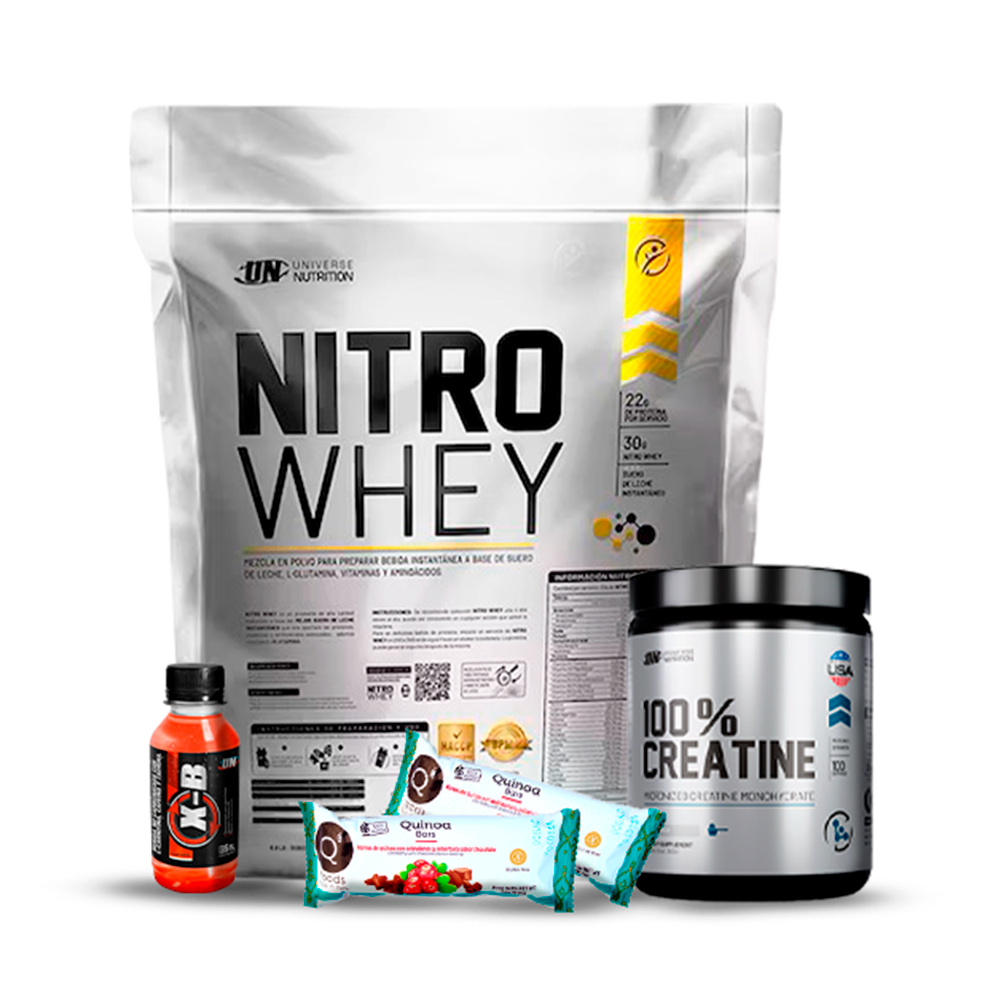 Promo Proteina Nitro Whey 5kg UN + Creatina 100% UN 250gr + REGALOS