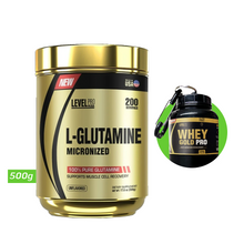 Cargar imagen en el visor de la galería, L-GLUTAMINE MICRONIZED 500GR LEVEL PRO
