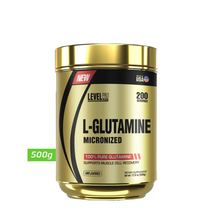 Cargar imagen en el visor de la galería, L-GLUTAMINE MICRONIZED 500GR LEVEL PRO

