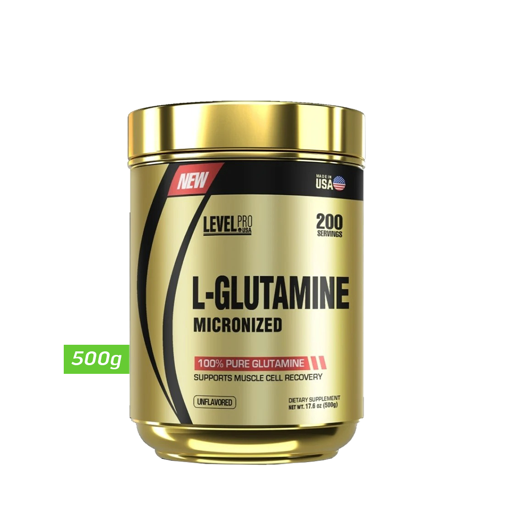 L-GLUTAMINE MICRONIZED 500GR LEVEL PRO